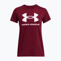 Maglietta Under Armour Rival logo donna cardinale/bianco 3