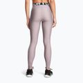 Leggings da allenamento Under Armour HeatGear Rib tetra grigio/bianco da donna 3