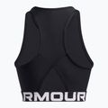 Canotta Under Armour Heat Gear Rib nero/nero/bianco da donna per allenamento 2