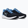 Under Armour Charged Pursuit 3 Big Logo, scarpe da corsa da donna, nero/blu scuro/bianco 8