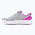 Under Armour Charged Surge 4 halo grey/vivid magenta/vivid magenta scarpe da corsa da donna 10