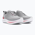 Under Armour Velociti 4 halo grigio/rosso racer/bianco scarpe da corsa da uomo