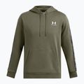 Felpa Under Armour Icon Fleece HD da uomo verde marino/bianco 5