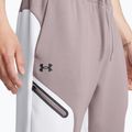 Pantaloni da uomo Under Armour Unstoppable Fleece tetra grigio/bianco/nero 4