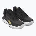 Under Armour Spawn 7 scarpe da basket nero/oro metallico/nero 3