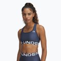 Reggiseno da allenamento Under Armour HG Authentics Mid Branded downpour grigio/bianco