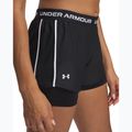 Pantaloncini da allenamento Under Armour Tech Play Up 2in1 nero / nero / bianco da donna 4