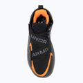 Under Armour Flow Futr X 4 UAA scarpe da basket nero/castello/arancione chiaro 5