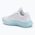 Under Armour Dynamic 2 bianco/stream/argento metallico scarpe da ginnastica da donna 3