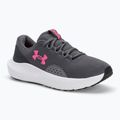 Under Armour Charged Surge 4, scarpe da corsa da donna in castlerock/antracite/rosa.