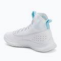 Under Armour CURRY 4 FLOTRO scarpe da basket bianco/stream/argento metallico 3