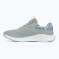 Under Armour Charged Aurora 2+ verde silice/bianco/metallico silice, scarpe da ginnastica da donna 9