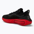 Scarpe Under Armour Phantom 4 nero/rosso lava/argento metallico da uomo 3