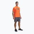 Pantaloncini da allenamento Under Armour Woven Wordmark castlerock/fire da uomo 2