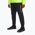 Pantaloni da corsa Under Armour Storm Run da uomo nero / giallo alta visibilità / riflettente
