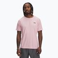 Maglietta da allenamento Under Armour Tech Textured prime rosa/nero da uomo