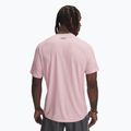 Maglietta da allenamento Under Armour Tech Textured prime rosa/nero da uomo 2