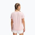 Maglietta da allenamento Under Armour Tech V-Twist prime rosa/bianco da donna 2
