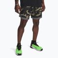 Pantaloncini da uomo Under Armour Project Rock Mesh verde barocco / bianco