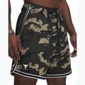 Pantaloncini da uomo Under Armour Project Rock Mesh verde barocco / bianco 4