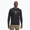 Felpa da allenamento Under Armour Project Rock Iso-Chill Hoody nero / iper verde da uomo