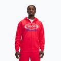 Felpa da uomo Under Armour Project Rock Icon Fleece FZ lava red