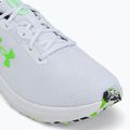 Under Armour Charged Pursuit 4 bianco/nero/verde ipersonico scarpe da corsa da uomo 7