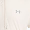 Maglietta da corsa Under Armour Trail Run Zip da uomo in pietra/oro nobile/riflettente 3