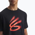 Under Armour Curry Playable 1 Basketball Tee nero/fuoco 3