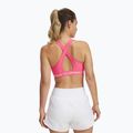 Reggiseno sportivo Under Armour Crossback Mid super pink/white 2