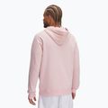 Felpa con cappuccio Under Armour Rival Fleece da uomo, rosa/bianco 2