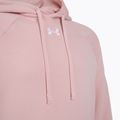 Felpa con cappuccio Under Armour Rival Fleece da uomo, rosa/bianco 6