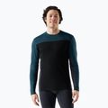 Maglia termica da uomo Smartwool Classic Thermal Merino Base Layer Colorblock Crew Boxed twilling blue/black