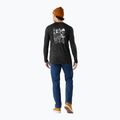 Maglia a manica lunga da uomo Smartwool Merino Hemp Blend Gear Up Graphic nero melange 2