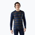 Maglia termica da uomo Smartwool Merino 250 Baselayer Crew Boxed deep navy geo peaks