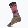 Calzini da donna Smartwool Everyday Stitch Stripe Crew fossil/purple 2