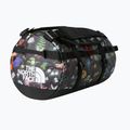 Borsa da viaggio The North Face Base Camp Duffel S 50 l black alpine floral