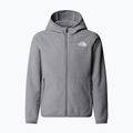 Giacca in pile per ragazzi The North Face Teen Glacier Full Zip Hoodie mid grey heather