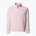 Felpa in pile per bambini The North Face Teen Glacier 1/4 Zip pale blossom