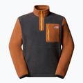 Felpa da uomo The North Face Yumiori 1/4 Zip asphaltgrey/burntumber/summitgold 4