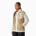 Felpa in pile da donna The North Face Yumiori Full Zip cachi stone/bianco dune