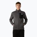 Felpa da uomo The North Face Crest Fz grigio antracite/nero