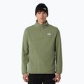 Felpa in pile da uomo The North Face Glacier Fleece 1/4 Zip spalla in nebbia