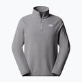 Felpa in pile da uomo The North Face Glacier Fleece 1/4 Zip grigio erica medio 4