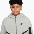 Felpa Nike Sportswear Tech Fleece Full-Zip da bambino grigio scuro heather/nero/nero 4