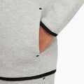 Felpa Nike Sportswear Tech Fleece Full-Zip da bambino grigio scuro heather/nero/nero 7