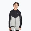 Felpa per bambini Nike Sportswear Tech Fleece Full Zip dark grey heather/black/black/black