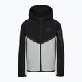 Felpa per bambini Nike Sportswear Tech Fleece Full Zip dark grey heather/black/black/black 9
