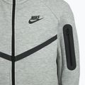 Felpa Nike Sportswear Tech Fleece Full-Zip da bambino grigio scuro heather/nero/nero 11