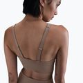 Reggiseno sportivo Nike Alate Medium Support Longline mink brown/white 5